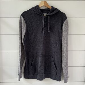Marl Gray Raglan Hoodie Men's Medium